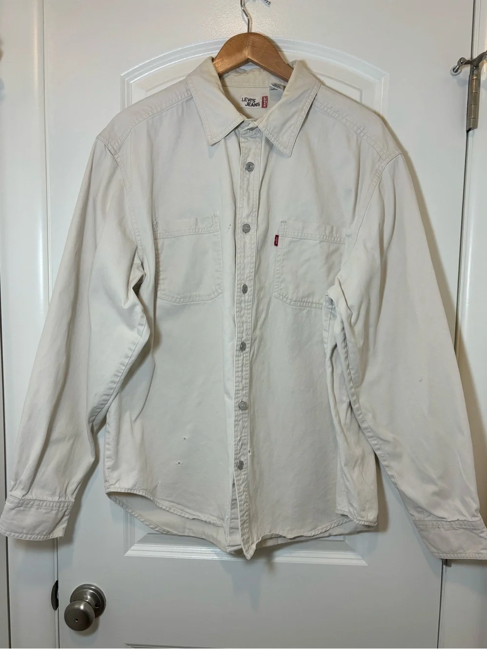 Levi's Off-White Button-Up Work Shirt